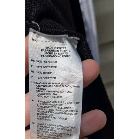 Mens ADIDAS Lightweight Golf Jacket Size Large L Black 3 Stripes UPF50 Full Zip - Picture 10 of 15